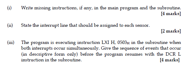Solved (a) The delay subroutine “DELAY" is given below. The | Chegg.com