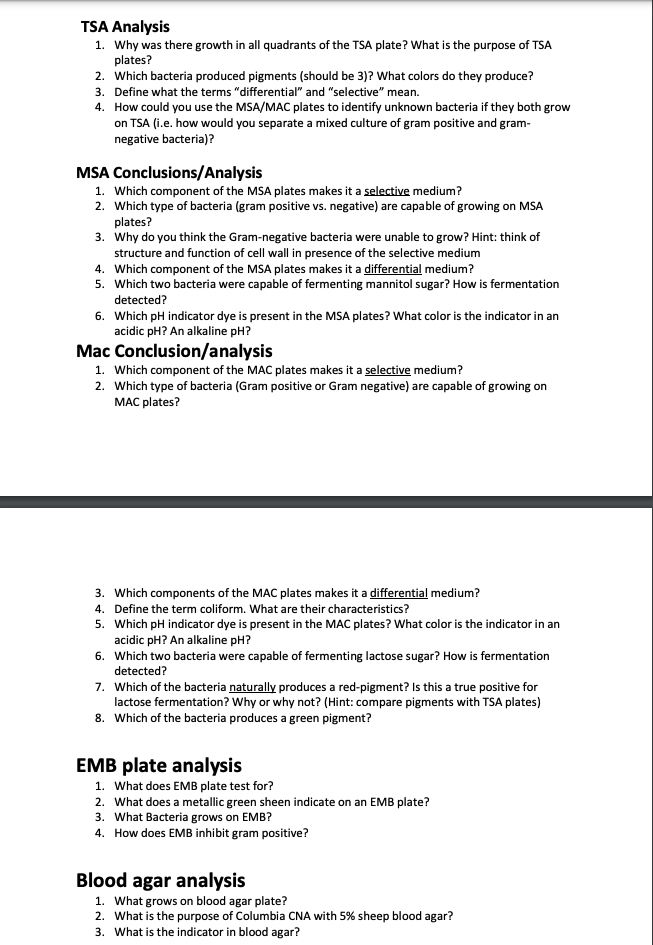 Solved TSA Analysis 1. Why was there growth in all quadrants | Chegg.com