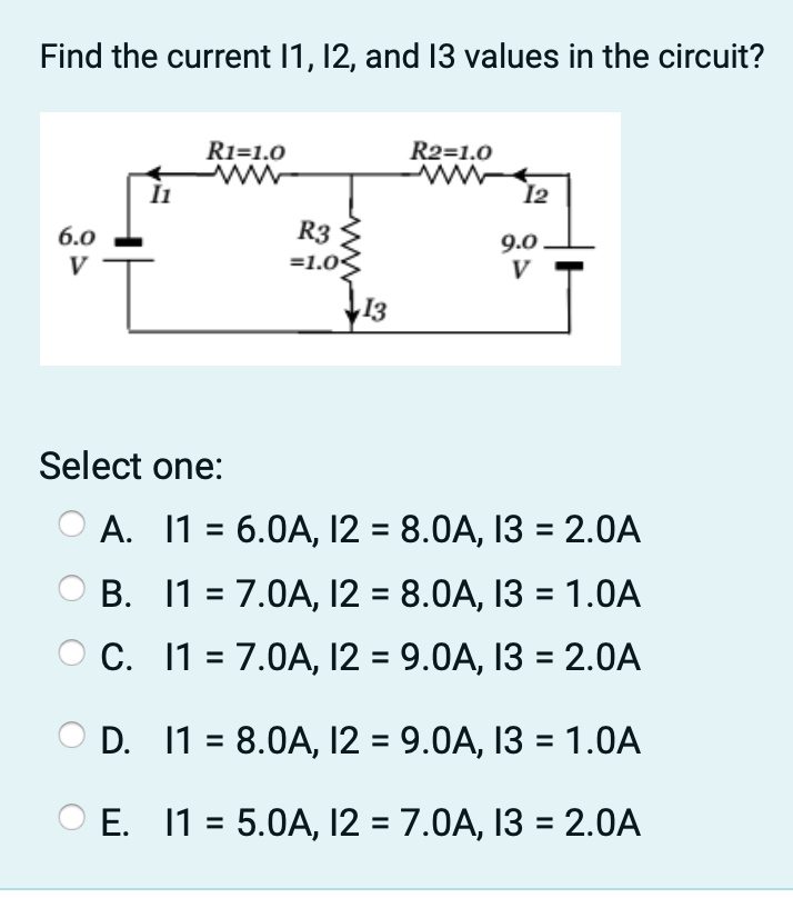 Solved Find The Current I1,I2, And I3 Values In The Circuit? | Chegg.com