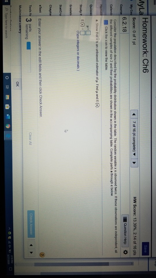 Lesson 6 homework 2.6 answer key picture