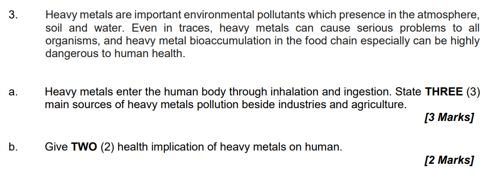 heavy metal in food sources