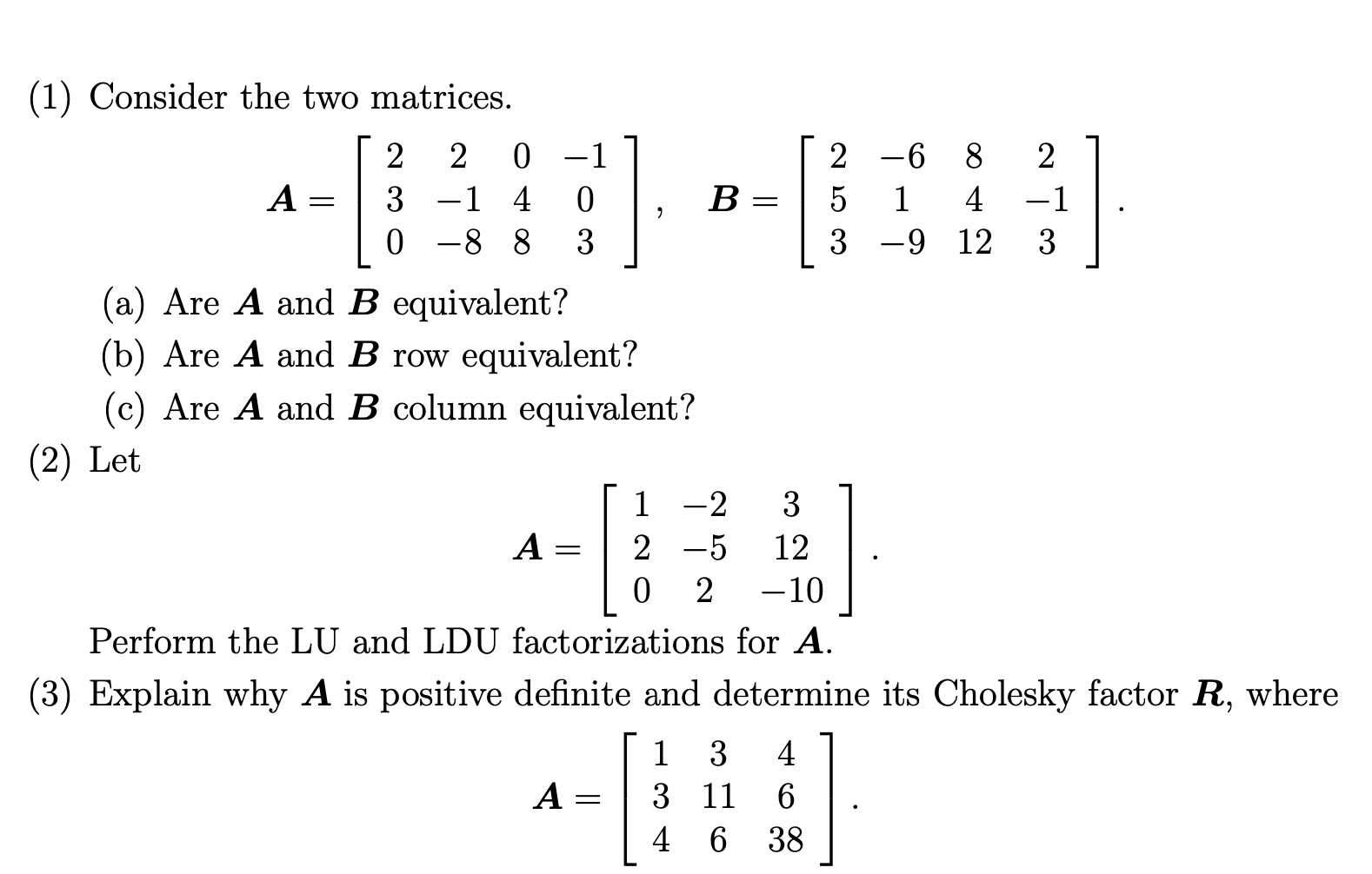 Solved Please show every step and explain them. If it is a | Chegg.com