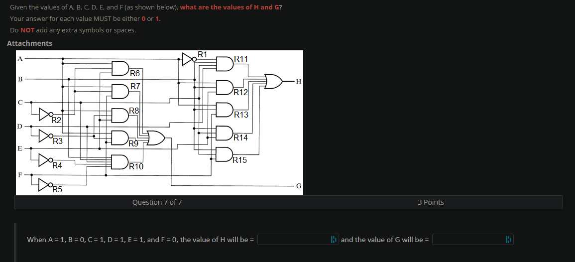 Solved Given the values of A,B,C,D,E, and F (as shown | Chegg.com