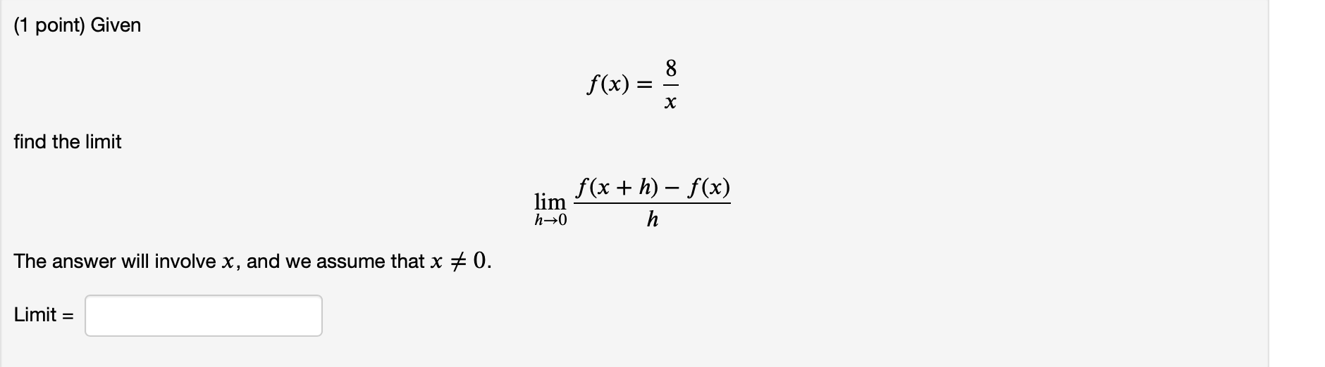 solved-1-point-given-f-x-find-the-limit-f-x-chegg