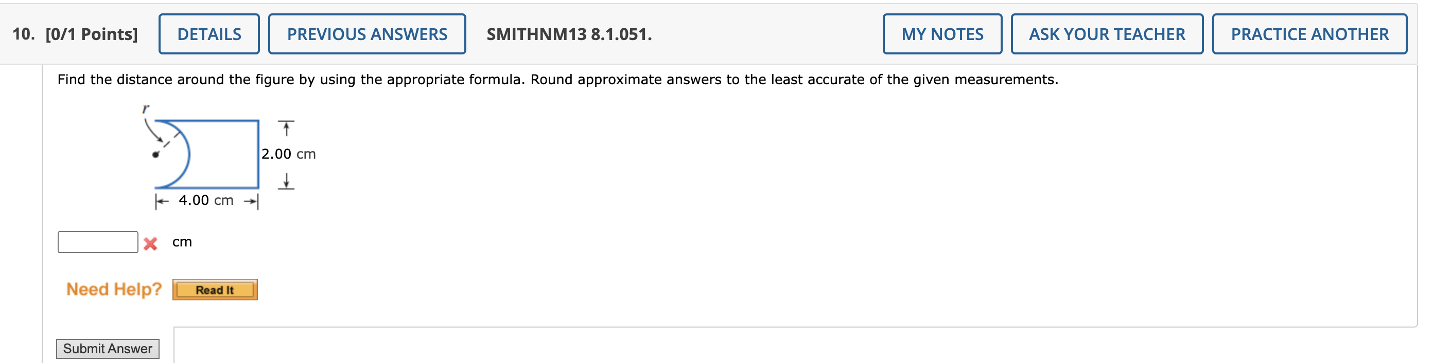 Solved 10. [0/1 Points] DETAILS PREVIOUS ANSWERS SMITHNM13 | Chegg.com