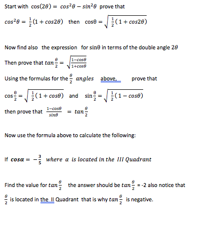 Solved Start with cos(28)-cos2θ-sin2θ prove that | Chegg.com