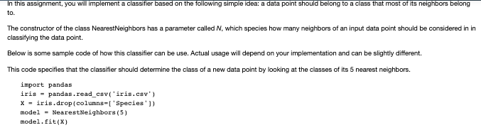 Solved In this assignment, you will implement a classifier | Chegg.com