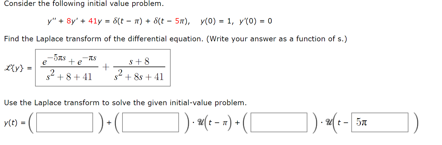 Solved Consider The Following Initial Value Problem Y