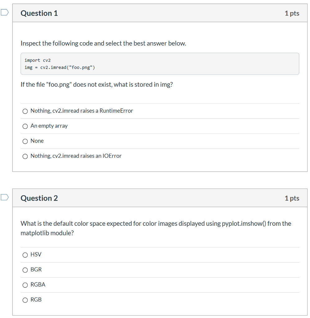 Solved Question 1 1 pts Inspect the following code and | Chegg.com