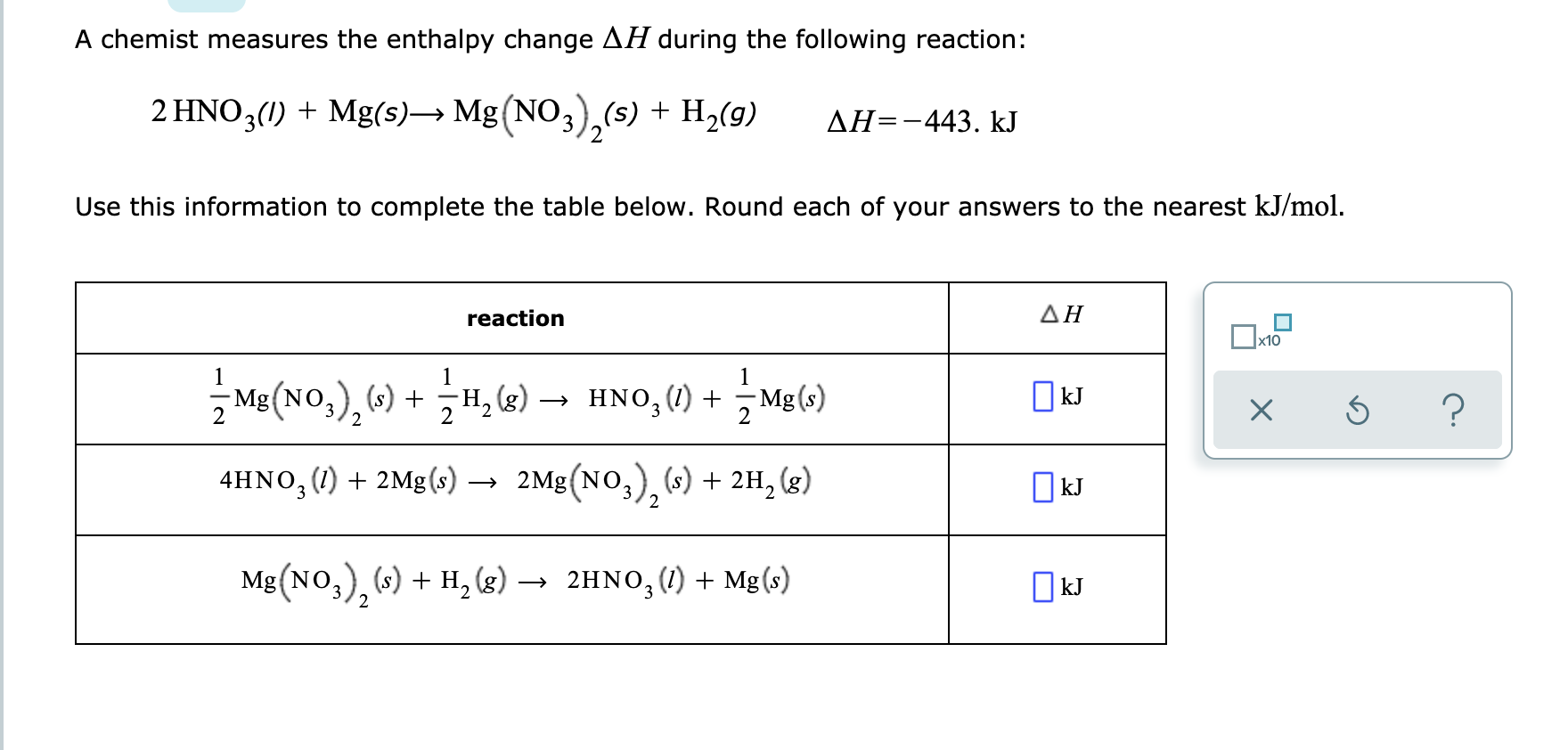 Mg hno3 mg no3 no h2o