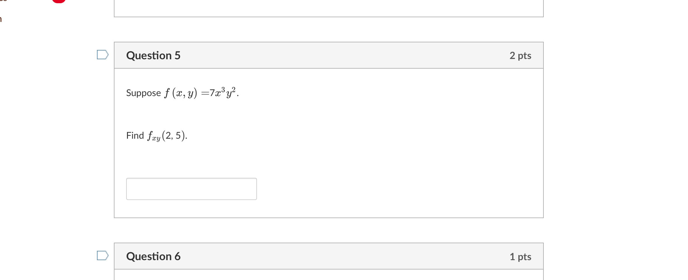 Solved า Question 5 2 Pts Suppose F X Y 7xya Find 8933