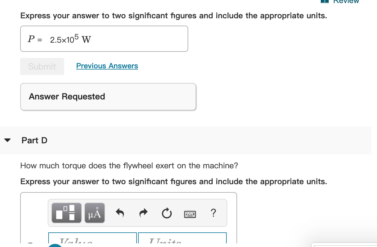 Solved Review Part A Flywheels are large, massive wheels