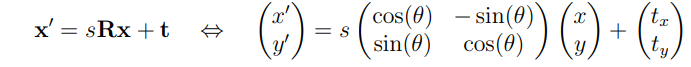 Solved Similarity Transformation From Two Point | Chegg.com