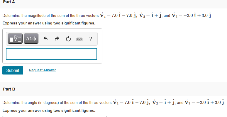 Solved Part A Determine The Magnitude Of The Sum Of The T Chegg Com