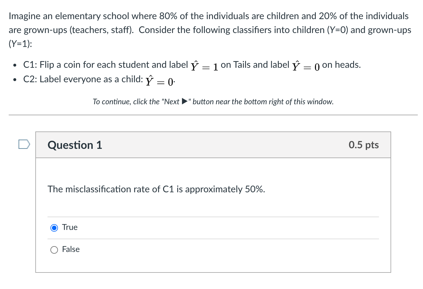 Solved Imagine an elementary school where 80% of the | Chegg.com
