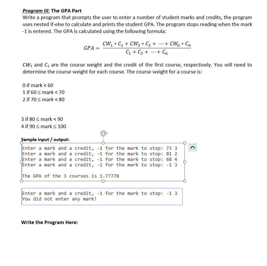 Solved Write a program that prompts the user to enter a | Chegg.com
