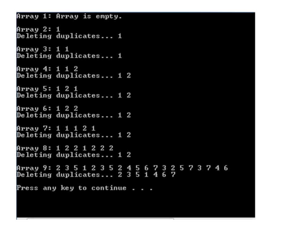 Solved Lab 1- Array Duplicates For this lab you will work on | Chegg.com