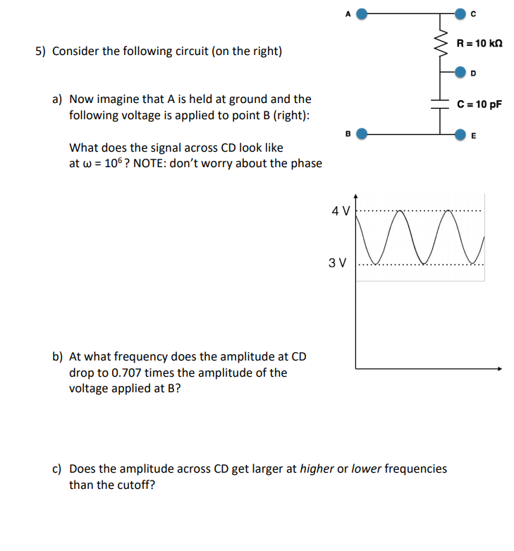 Solved R 10 K12 5 Consider The Following Circuit On T Chegg Com