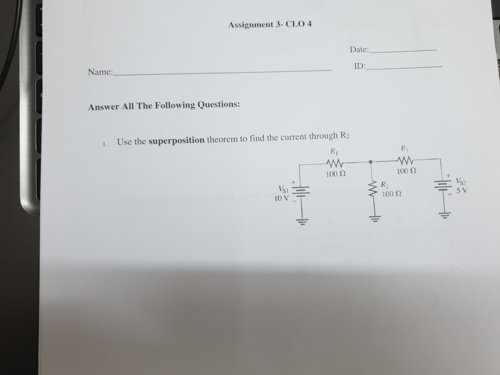Solved Assignment 3- CLO 4 Date: ID: Name: Answer All The | Chegg.com