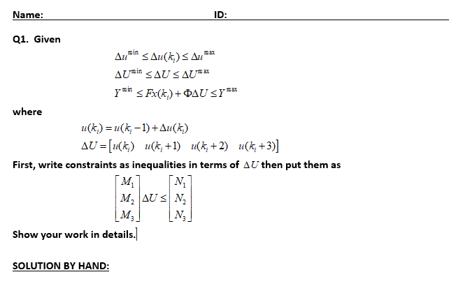 Name Id Q1 Given Au In Sau K Sa Ausin Sau S Chegg Com