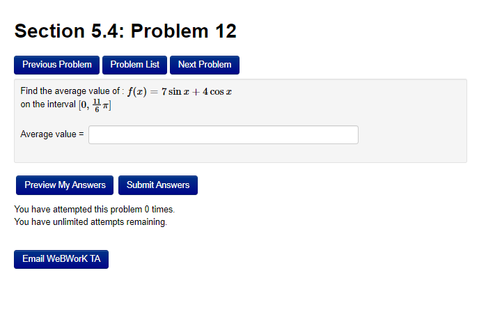 Solved Section 5.4: Problem 10 Previous Problem Problem List | Chegg.com