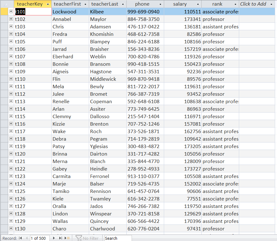 Solved Expected column names: studentLast, studentFirst, | Chegg.com