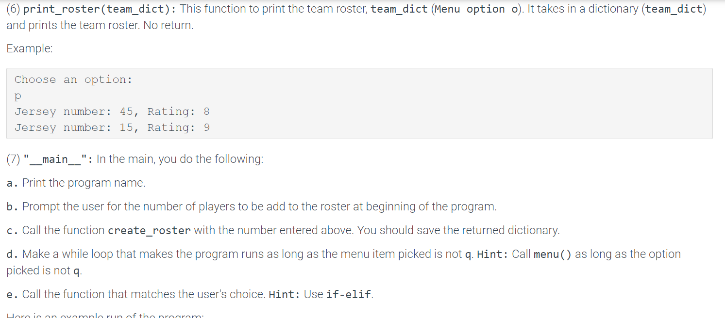 Solved Write a Python program (soccer_team.py) that stores | Chegg.com
