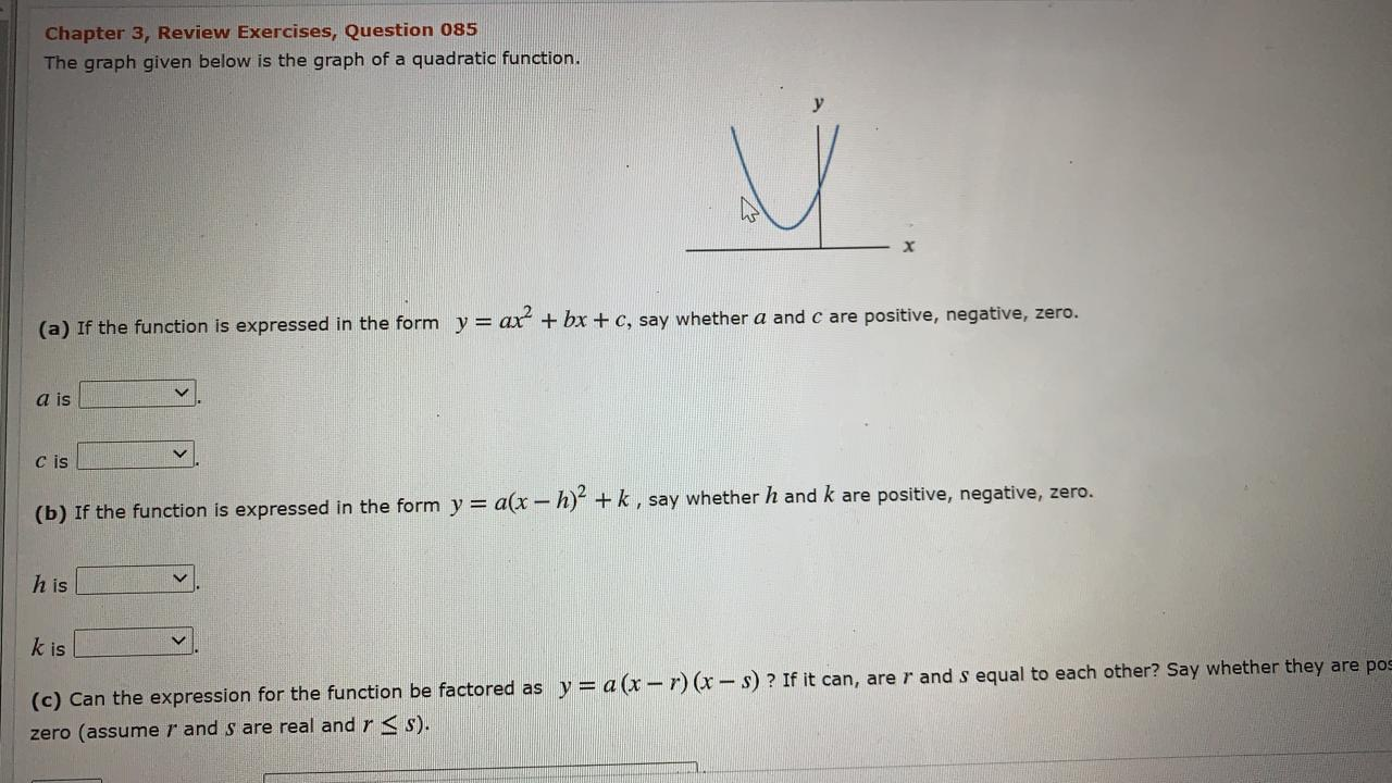 Solved Chapter 3, Review Exercises, Question 085 The graph | Chegg.com