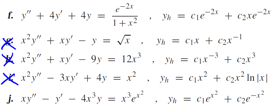 Solved 22.1. Find the general solution to each of the | Chegg.com