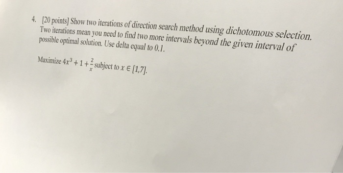 Solved 4. [20 points] Show two iterations of direction | Chegg.com