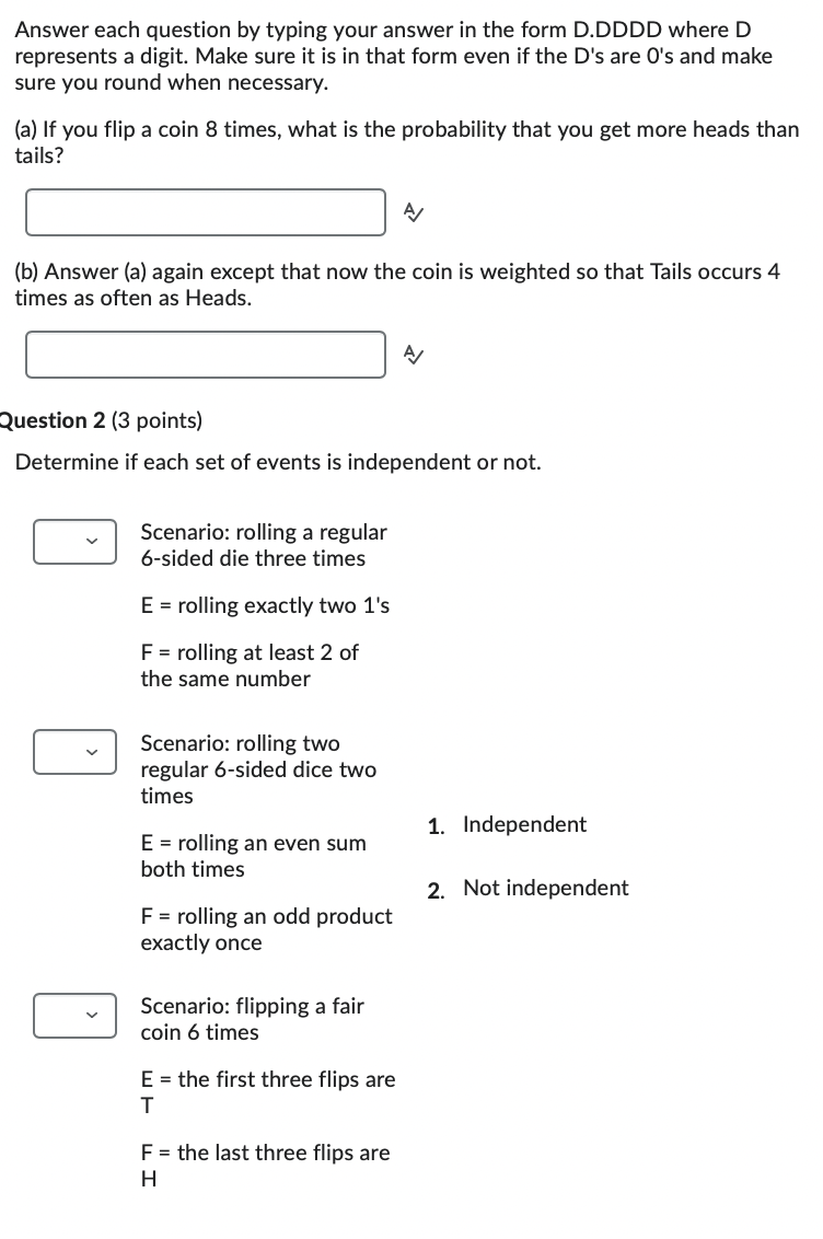 Solved (b) Answer (a) again except that now the coin is | Chegg.com