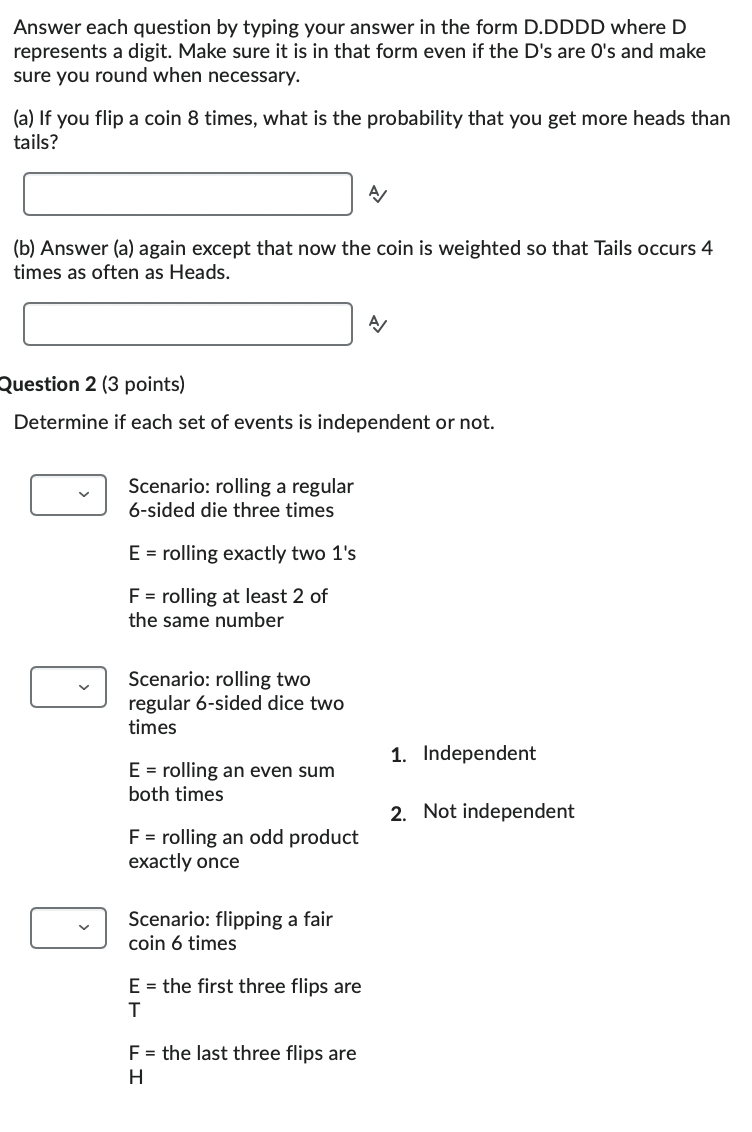 Solved (b) Answer (a) Again Except That Now The Coin Is | Chegg.com