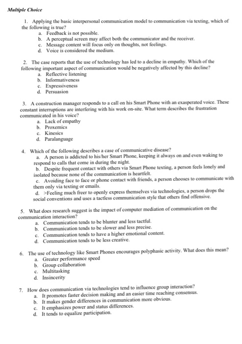 Basic Interpersonal Communication Model