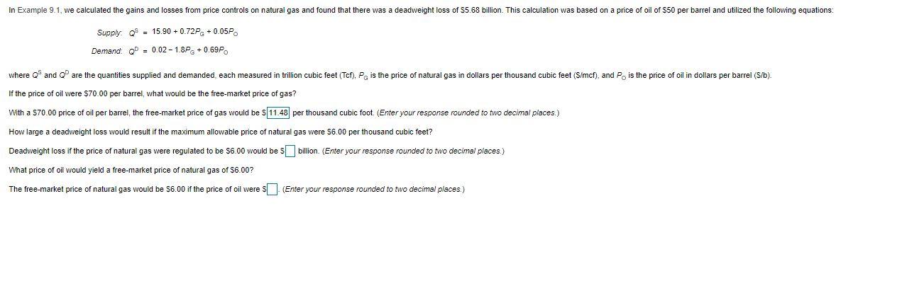 Solved In Example 9.1, We Calculated The Gains And Losses | Chegg.com