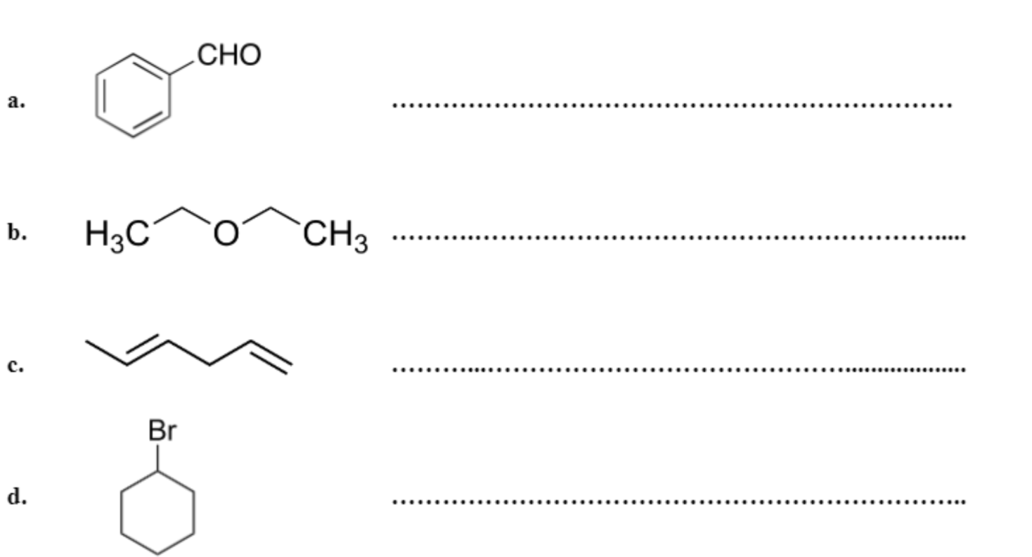 Solved CHO A. B. H3C CH3 C. Br D. | Chegg.com