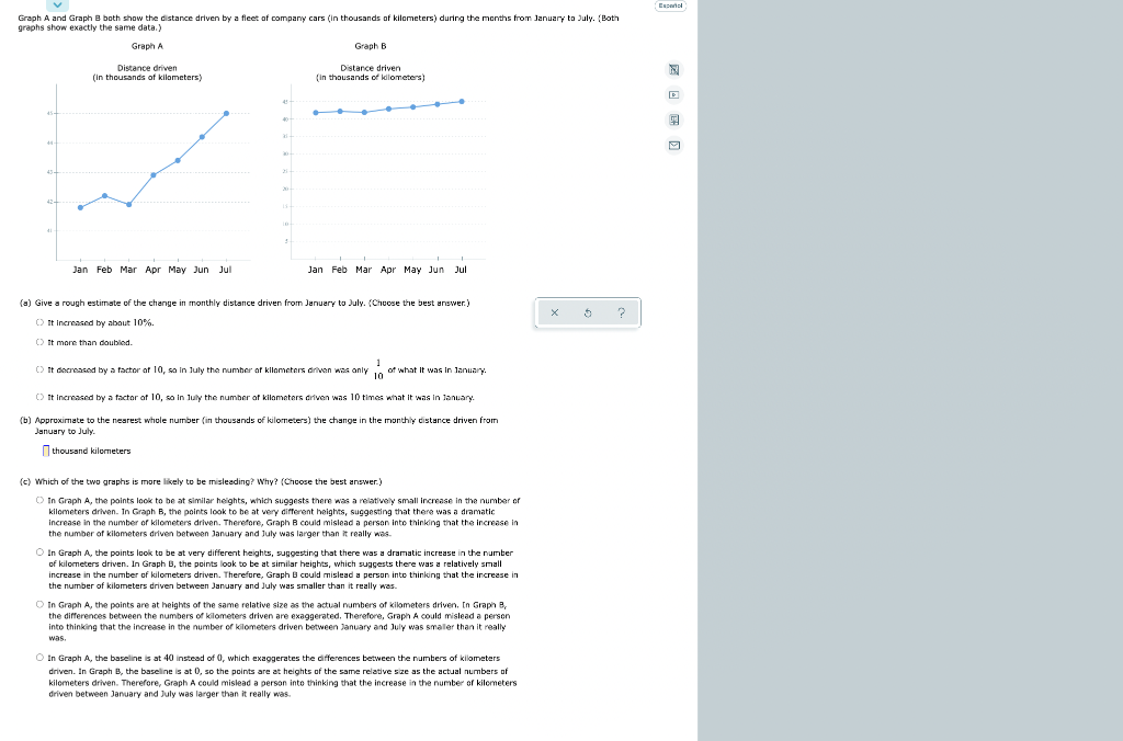 Solved Experi Graph A And Graph B Both Show The Distance | Chegg.com