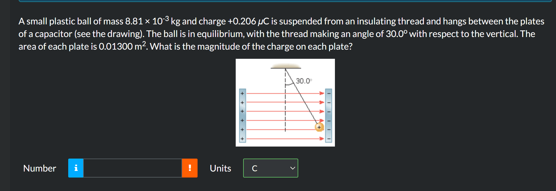Solved A small plastic ball of mass 8.81×10−3 kg and charge
