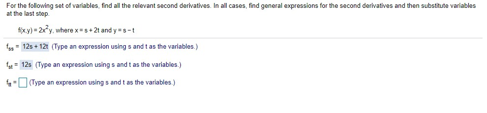 Solved For the following set of variables, find all the | Chegg.com
