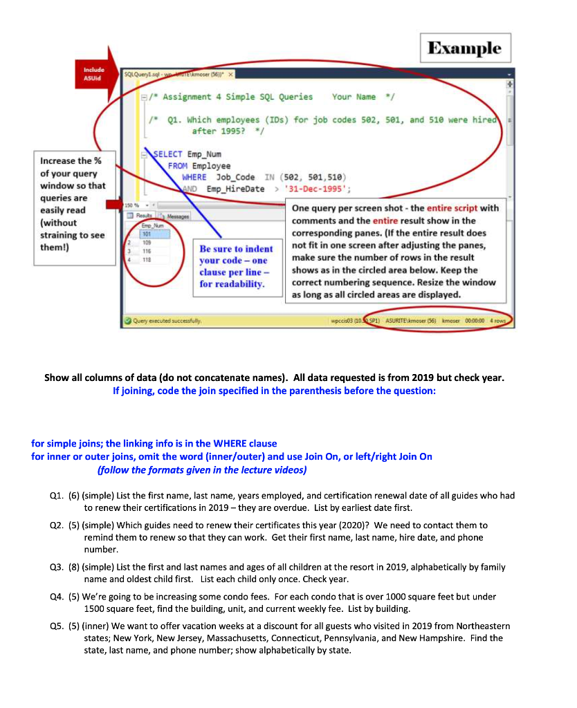 simple queries in sql assignment answers