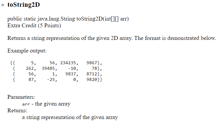 Solved Java /** * Extra Credit (5 Points) * | Chegg.com