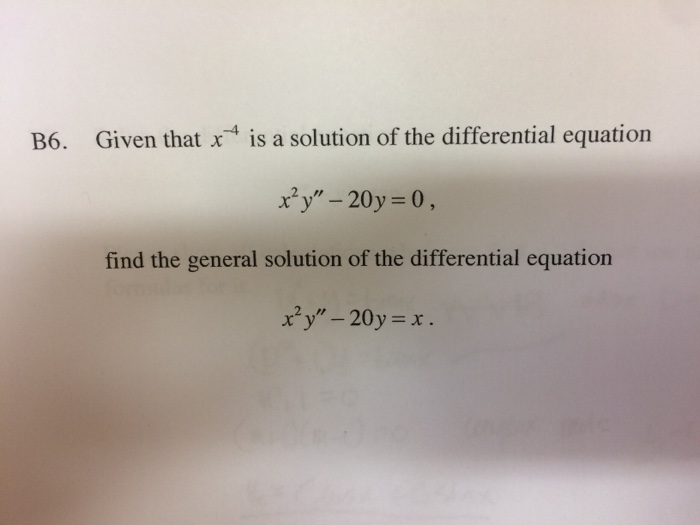 the general solution of the differential equation x 4x 0 is