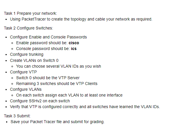 homework assignment 1 switch realization answers