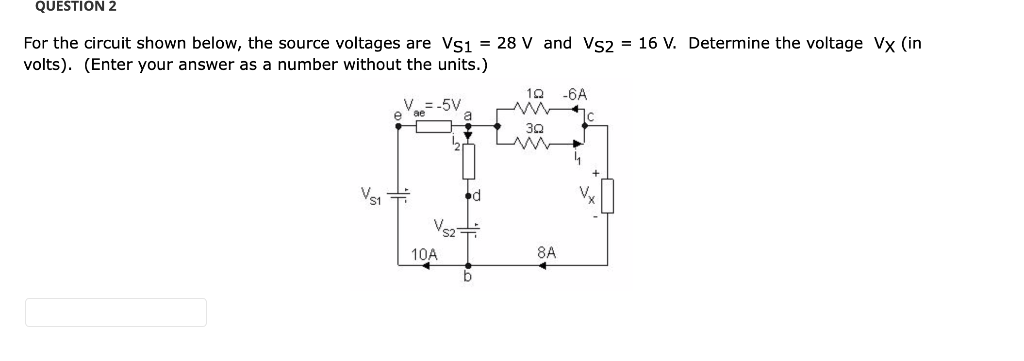 Solved QUESTION 2 For the circuit shown below, the source | Chegg.com