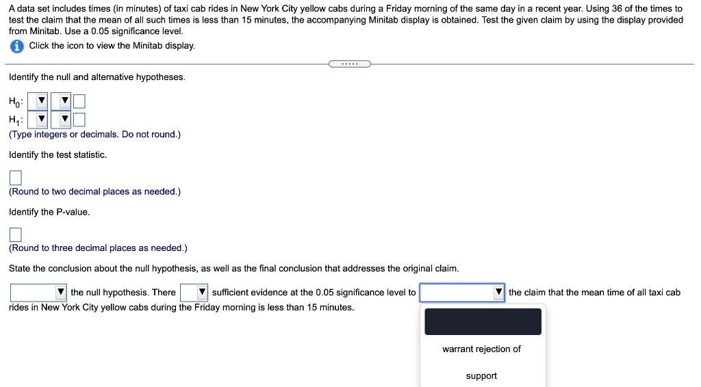 a-data-set-includes-times-in-minutes-of-taxi-cab-chegg