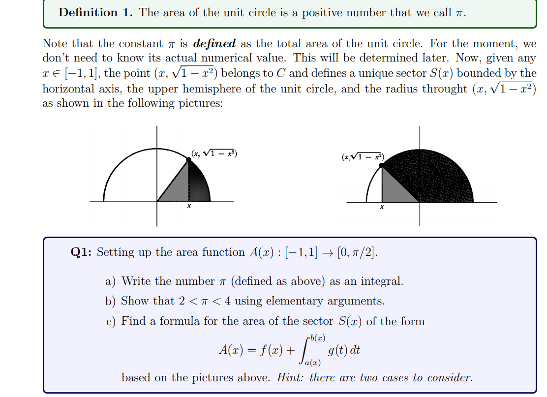 unit circle triangle