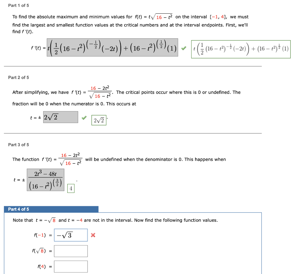 Solved Note That T 8 And T 4 Are Not In The Interv Chegg Com