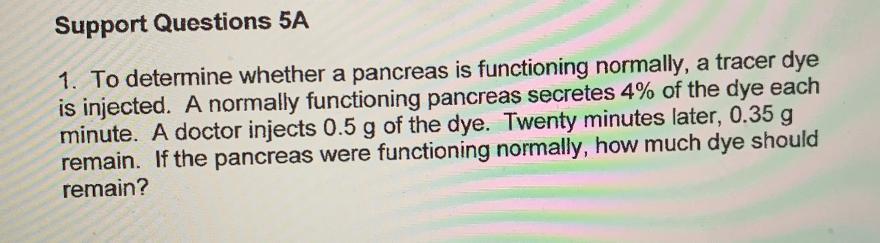 Solved 1. To determine whether a pancreas is functioning | Chegg.com