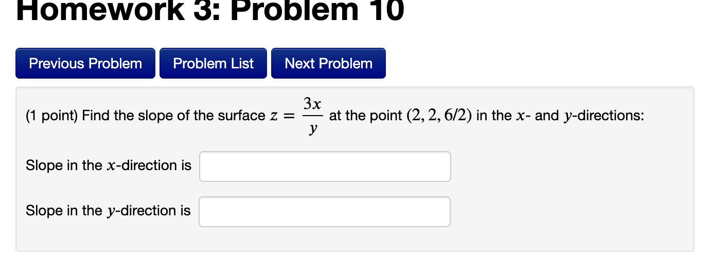 Solved Homework 3: Problem 10 Previous Problem Problem List | Chegg.com