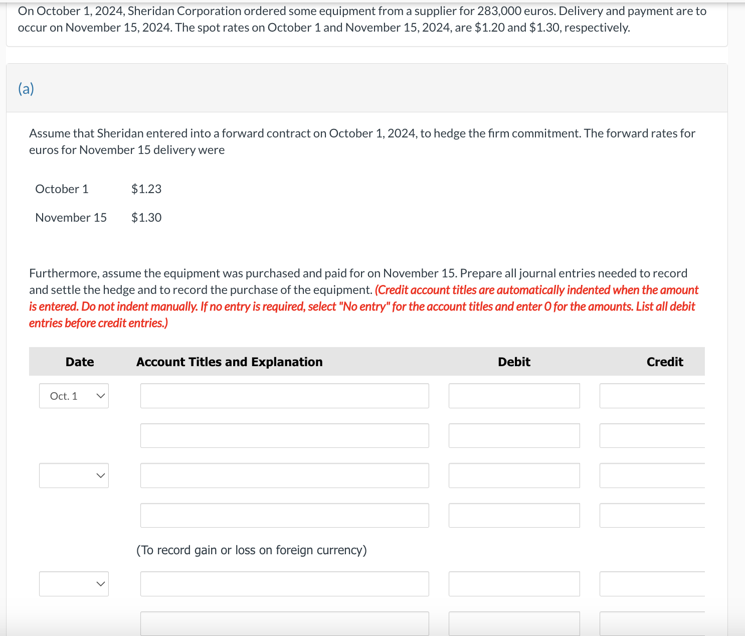 On October 1 2024 Sheridan Corporation Ordered Some Chegg Com   Php92LgbG