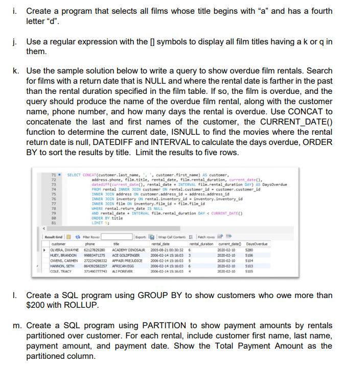 Use sakila schema for this and the following erd to